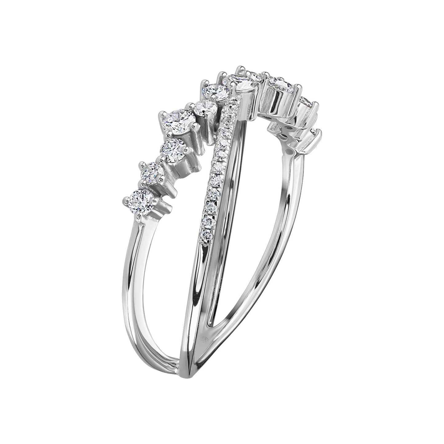 Inel din Aur 14K (585) Radiant cu Diamante 0.40 ct