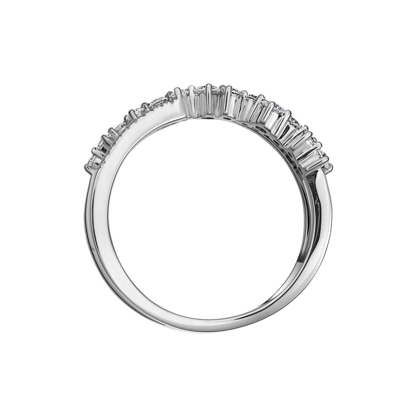Inel din Aur 14K (585) Radiant cu Diamante 0.40 ct