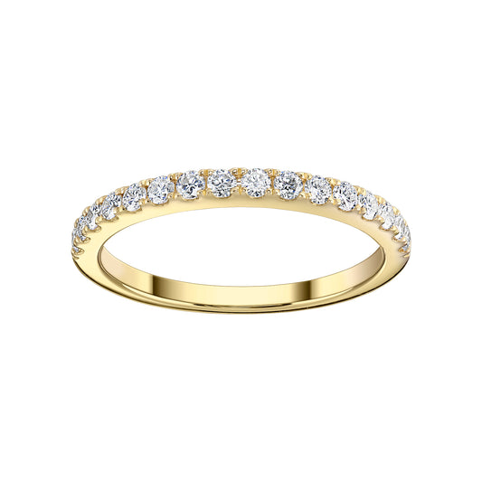 Gold Ring 14K (585) Eternity with Diamonds 0.35 ct - Gold