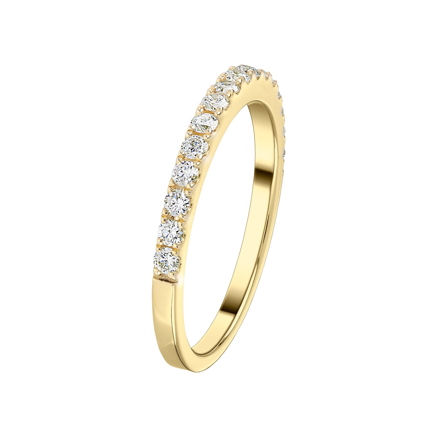 Gold Ring 14K (585) Eternity with Diamonds 0.35 ct - Gold