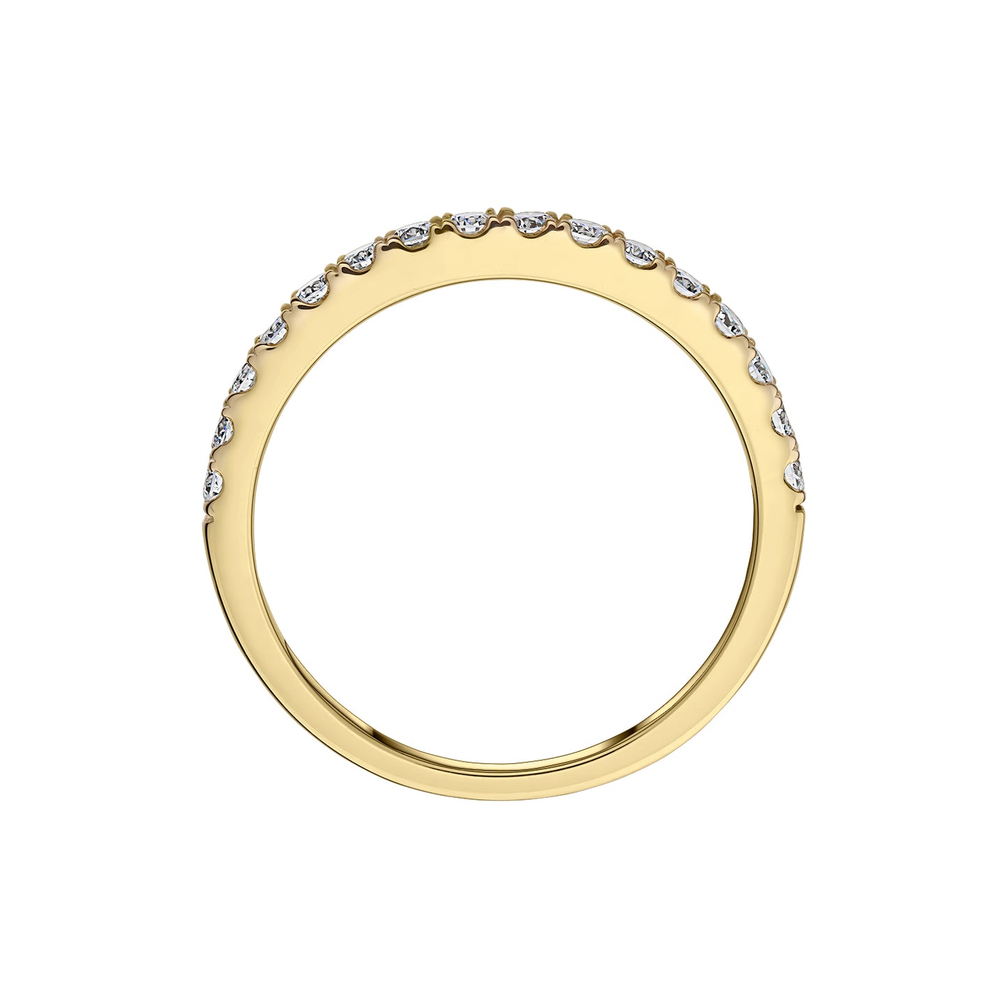 Gold Ring 14K (585) Eternity with Diamonds 0.35 ct - Gold