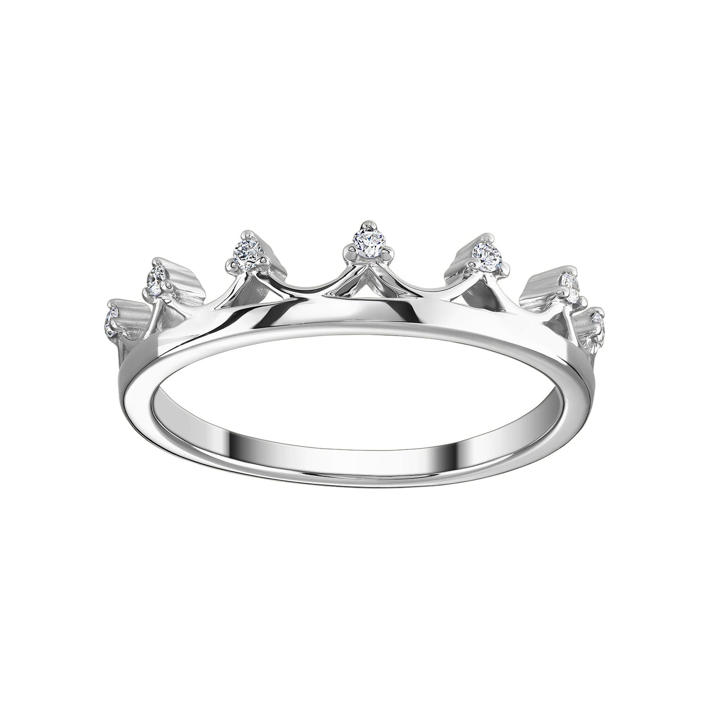 Gold Ring 14K (585) Zenith with Diamonds 0.06 ct - White