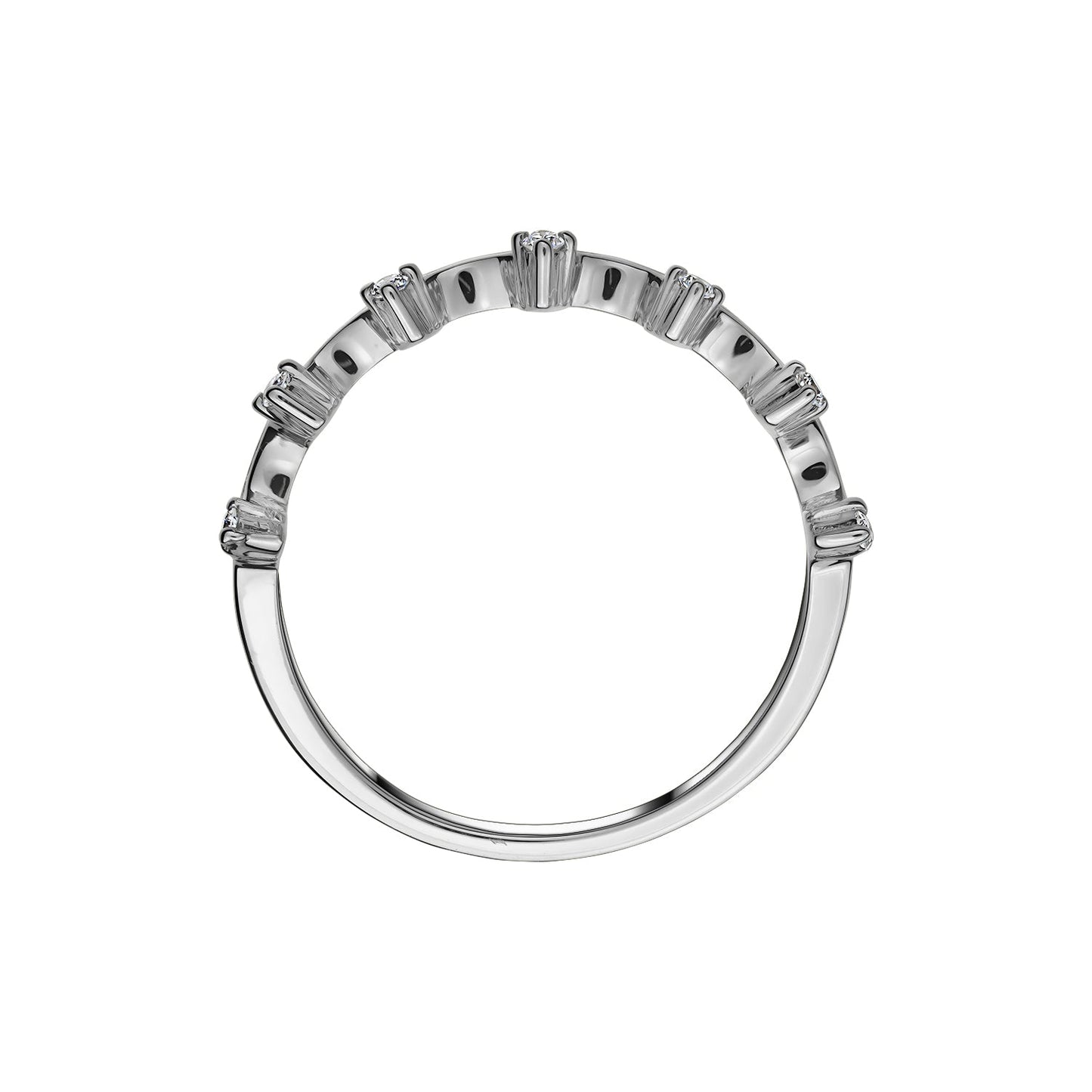 Gold Ring 14K (585) Zenith with Diamonds 0.06 ct - White