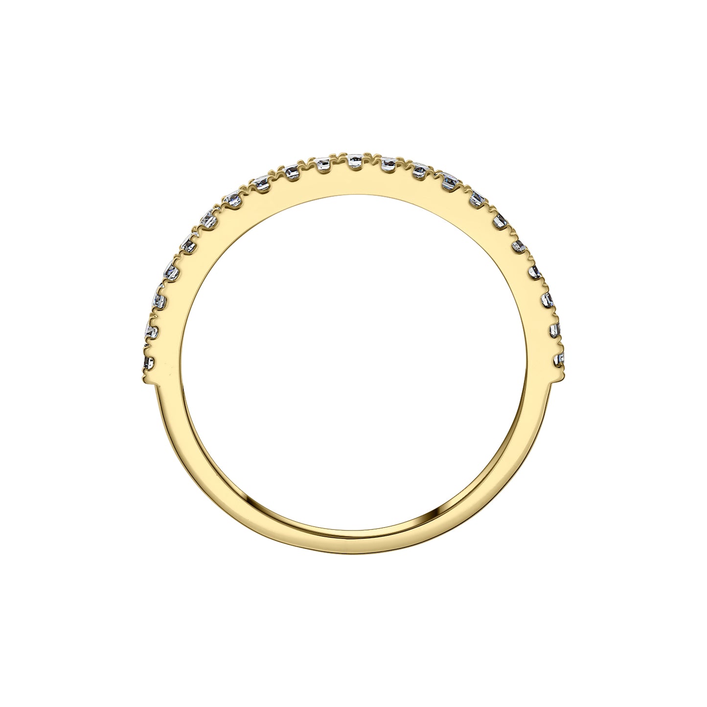 Gold Ring 14K (585) Eternity with Diamonds 0.21 ct - Gold