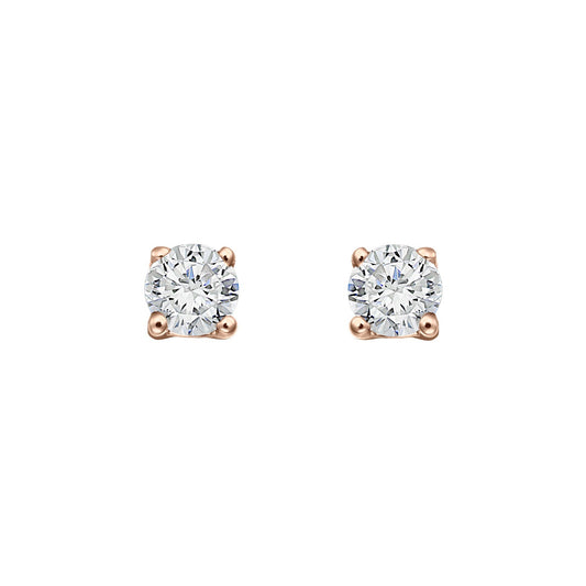 Cercei din Aur 14K (585) Bliss cu Diamante 0.20 ct