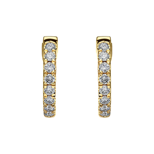 Cercei din Aur 14K (585) Idyll cu Diamante 0.25 ct