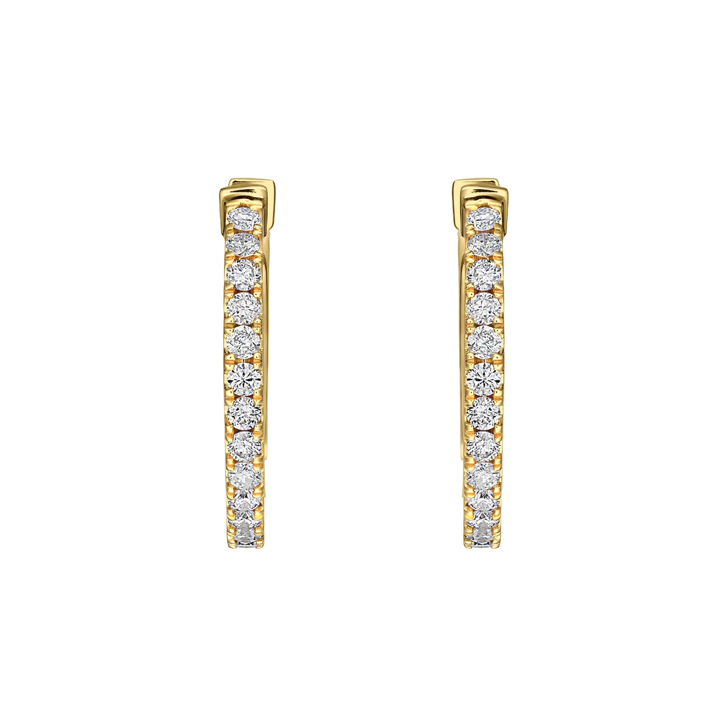 Cercei din Aur 14K (585) Idyll cu Diamante 0.45 ct