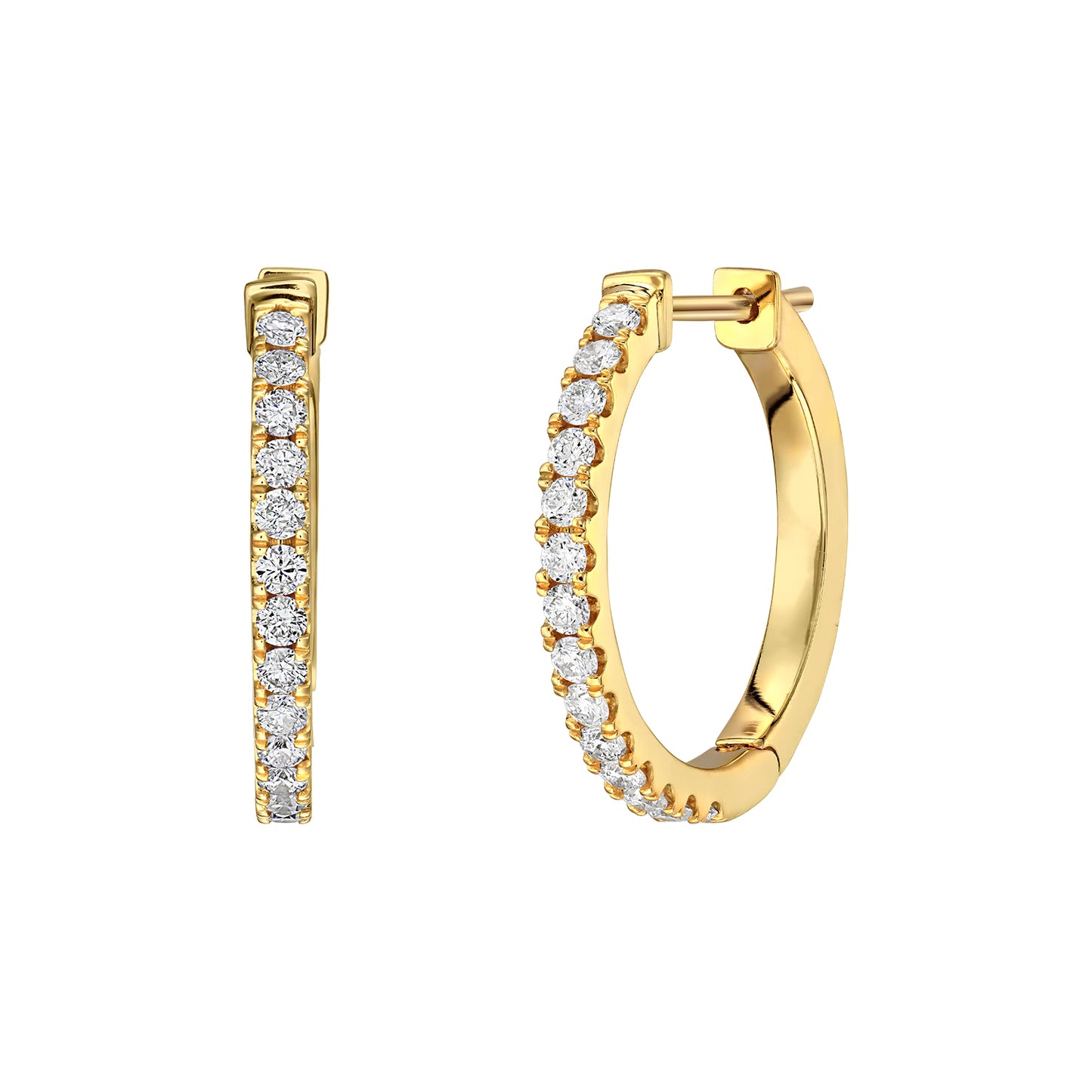 Cercei din Aur 14K (585) Idyll cu Diamante 0.45 ct