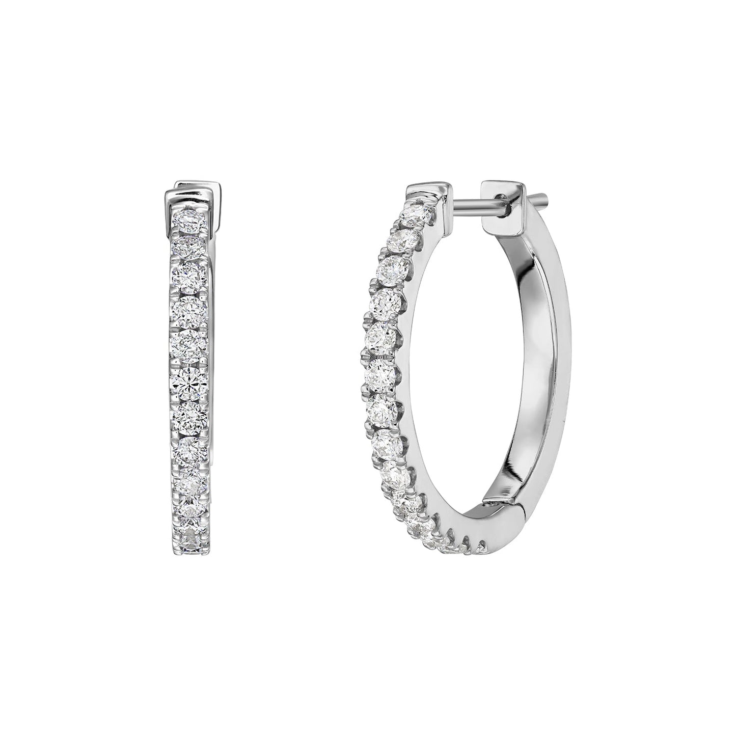 Cercei din Aur 14K (585) Idyll cu Diamante 0.45 ct