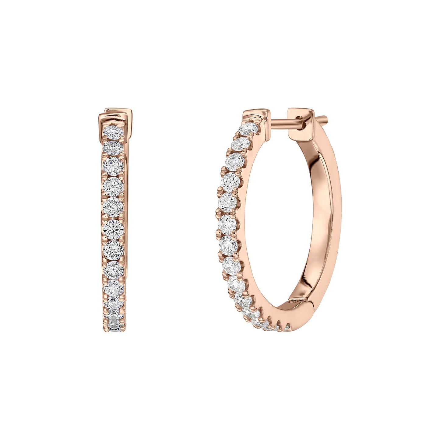 Cercei din Aur 14K (585) Idyll cu Diamante 0.45 ct