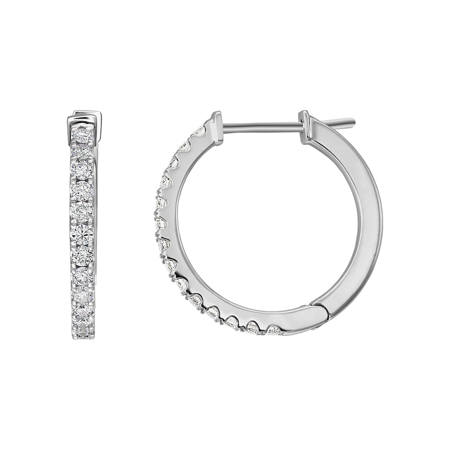 Cercei din Aur 14K (585) Idyll cu Diamante 0.45 ct
