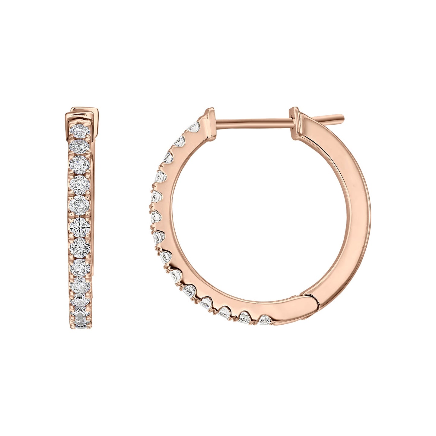Cercei din Aur 14K (585) Idyll cu Diamante 0.45 ct