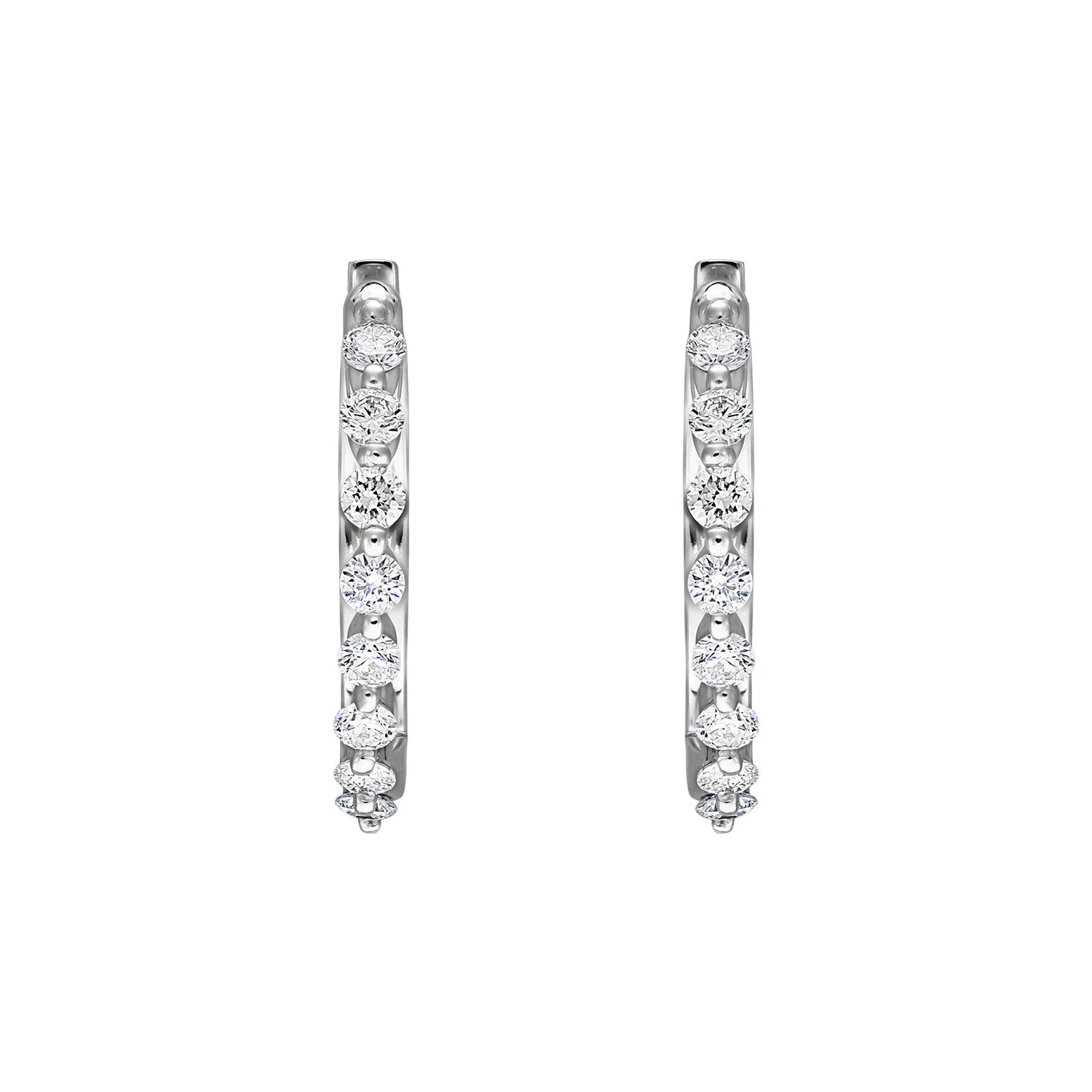 Cercei din Aur 14K (585) Misty cu Diamante 0.40 ct