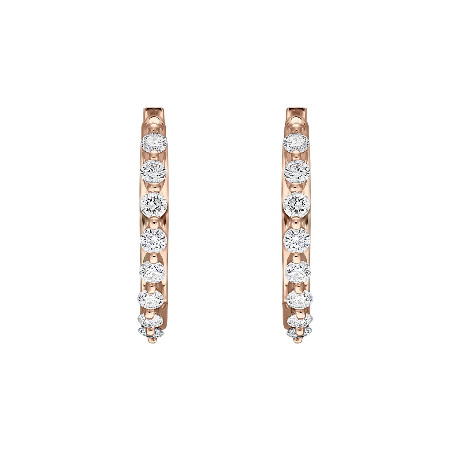 Cercei din Aur 14K (585) Misty cu Diamante 0.40 ct