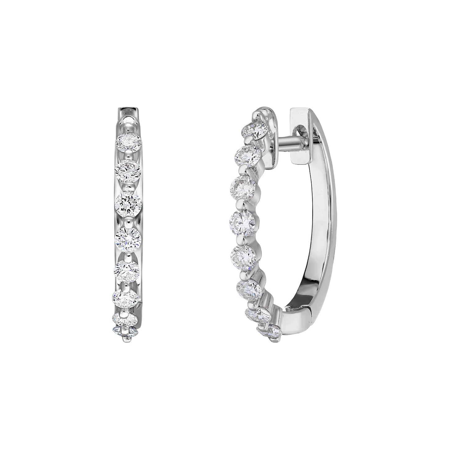 Cercei din Aur 14K (585) Misty cu Diamante 0.40 ct
