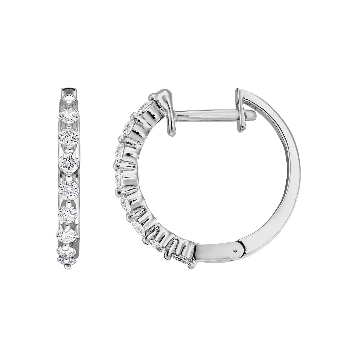 Cercei din Aur 14K (585) Misty cu Diamante 0.40 ct