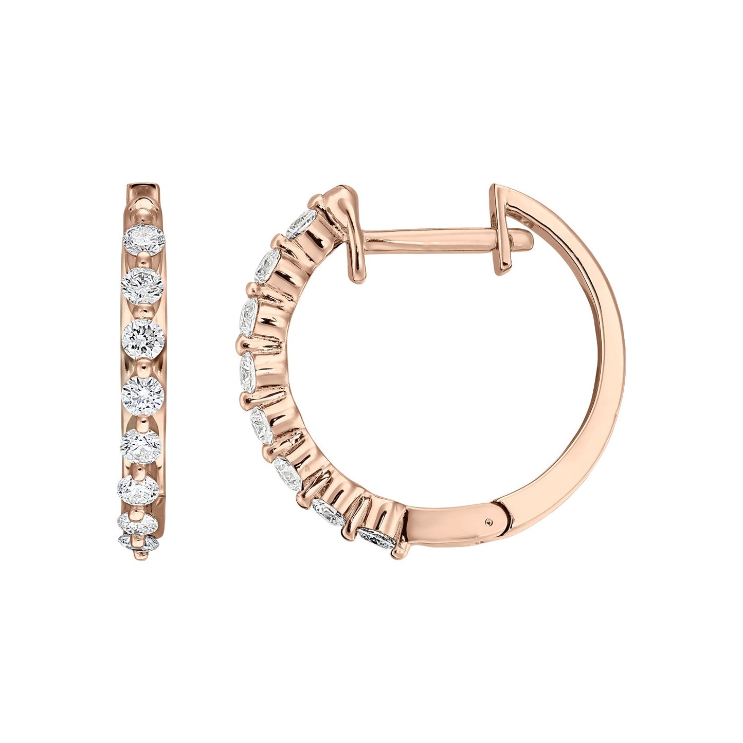 Cercei din Aur 14K (585) Misty cu Diamante 0.40 ct