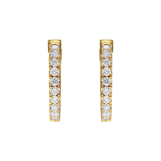 Cercei din Aur 14K (585) Idyll cu Diamante 0.30 ct