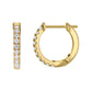 Gold Hoops 14K (585) Idyll with Diamonds 0.30 ct - Gold