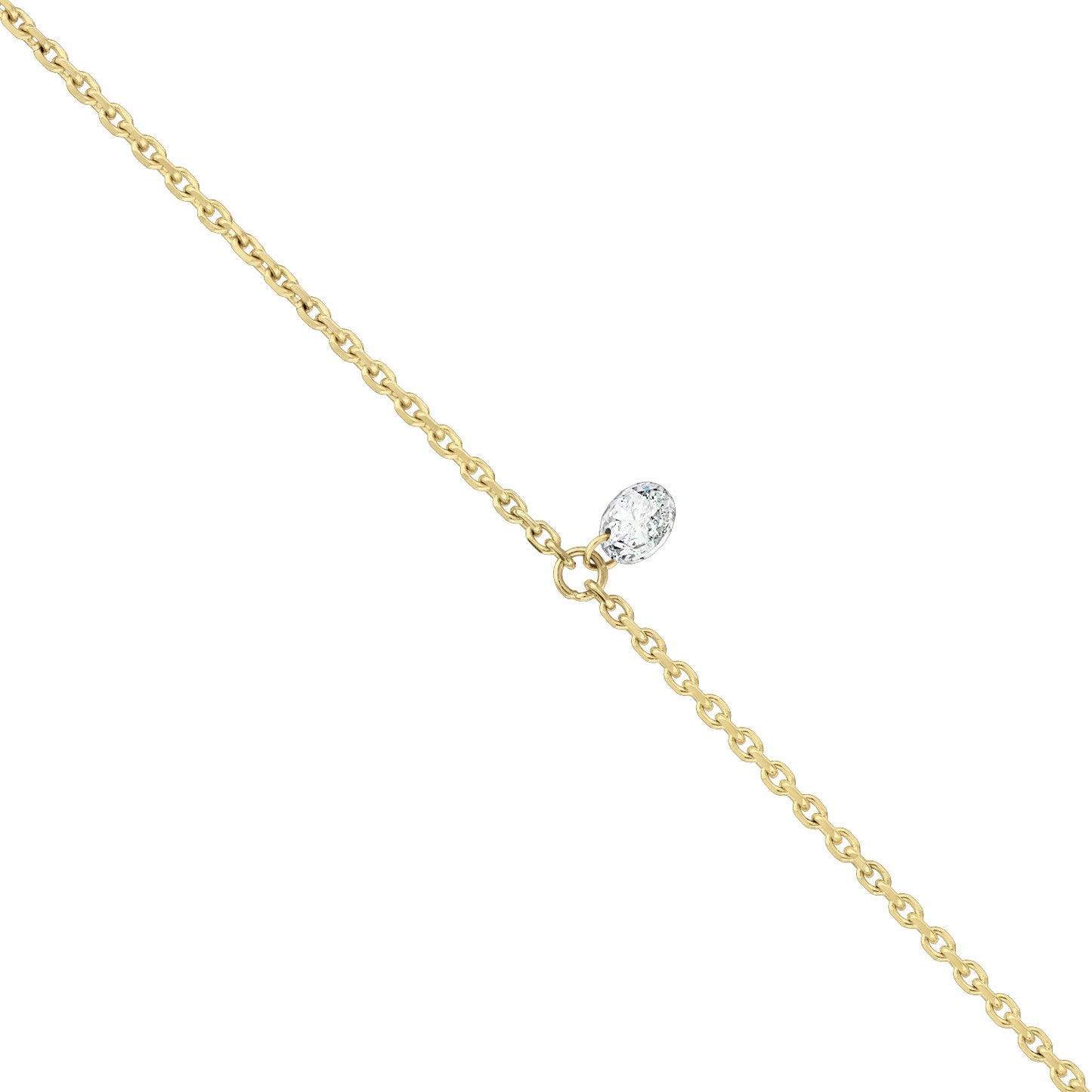Gold Bracelet 14K (585) Wispy with Diamonds 0.10 ct - Gold