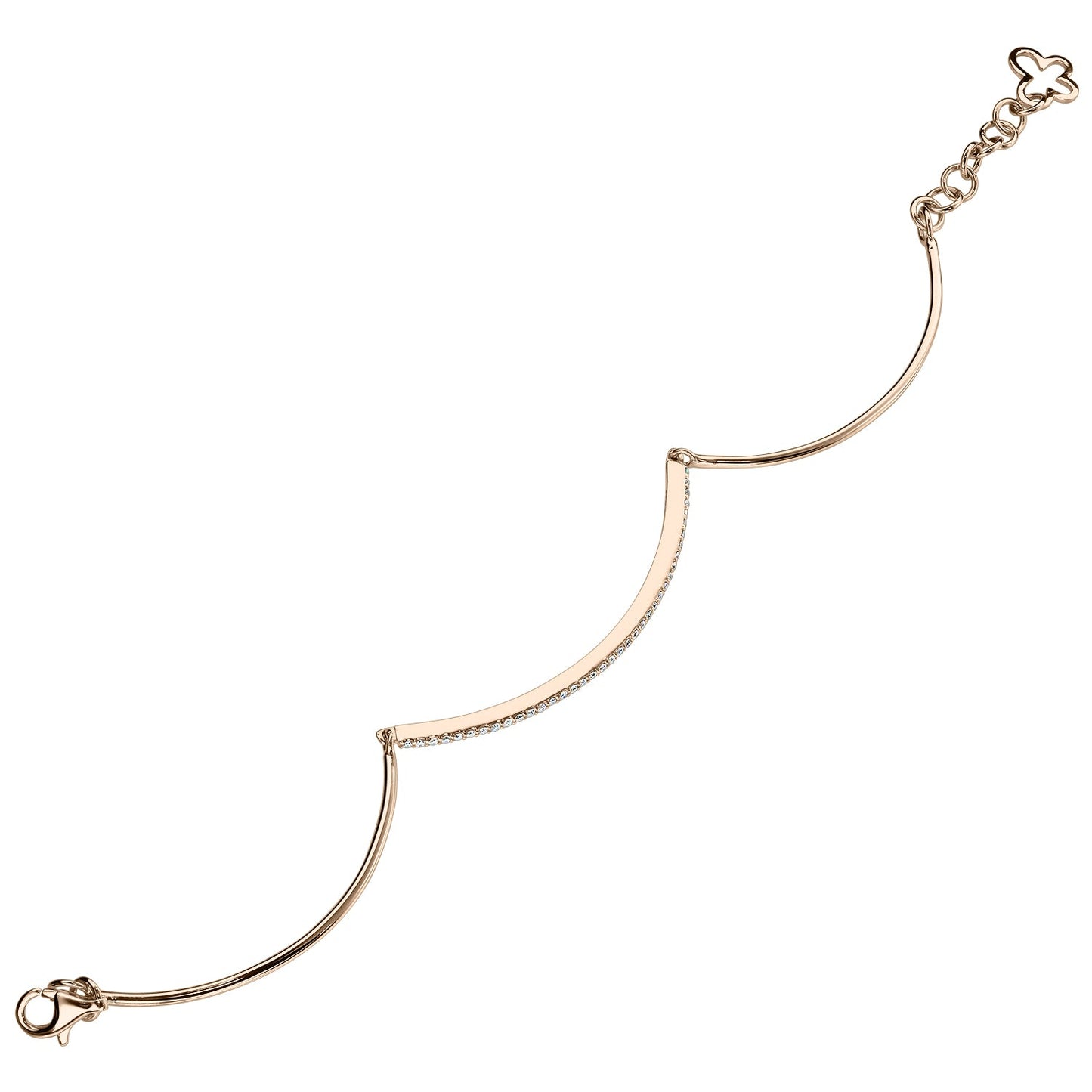 Bratara din Aur 14K (585) Grace cu Diamante 0.22 ct