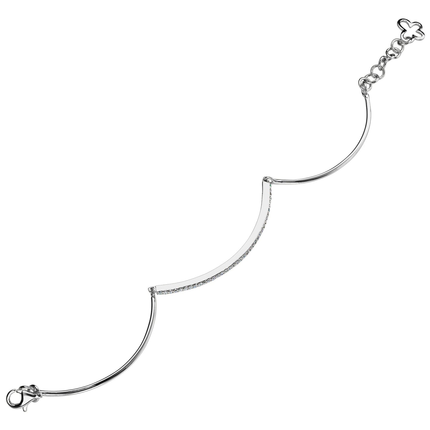 Bratara din Aur 14K (585) Grace cu Diamante 0.22 ct