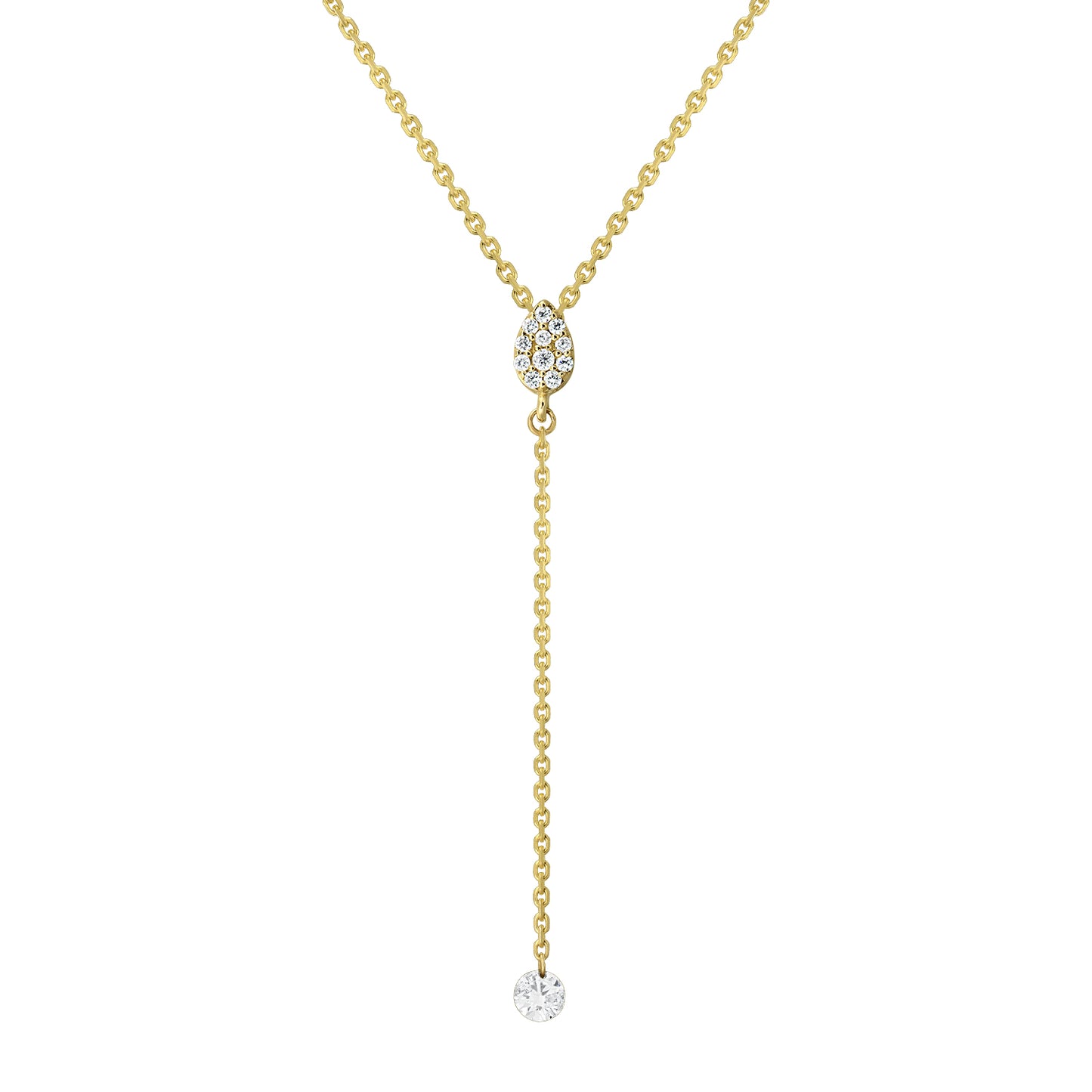 Colier din Aur 14K (585) Dazzle cu Diamante 0.15 ct