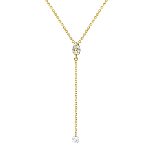 Colier din Aur 14K (585) Dazzle cu Diamante 0.15 ct