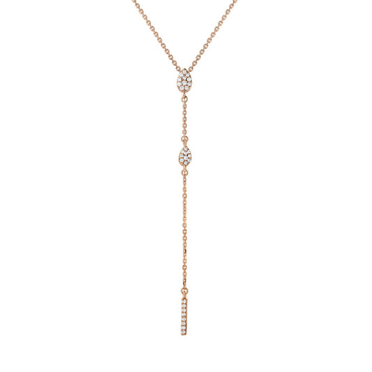 Colier din Aur 14K (585) Serene cu Diamante 0.15 ct