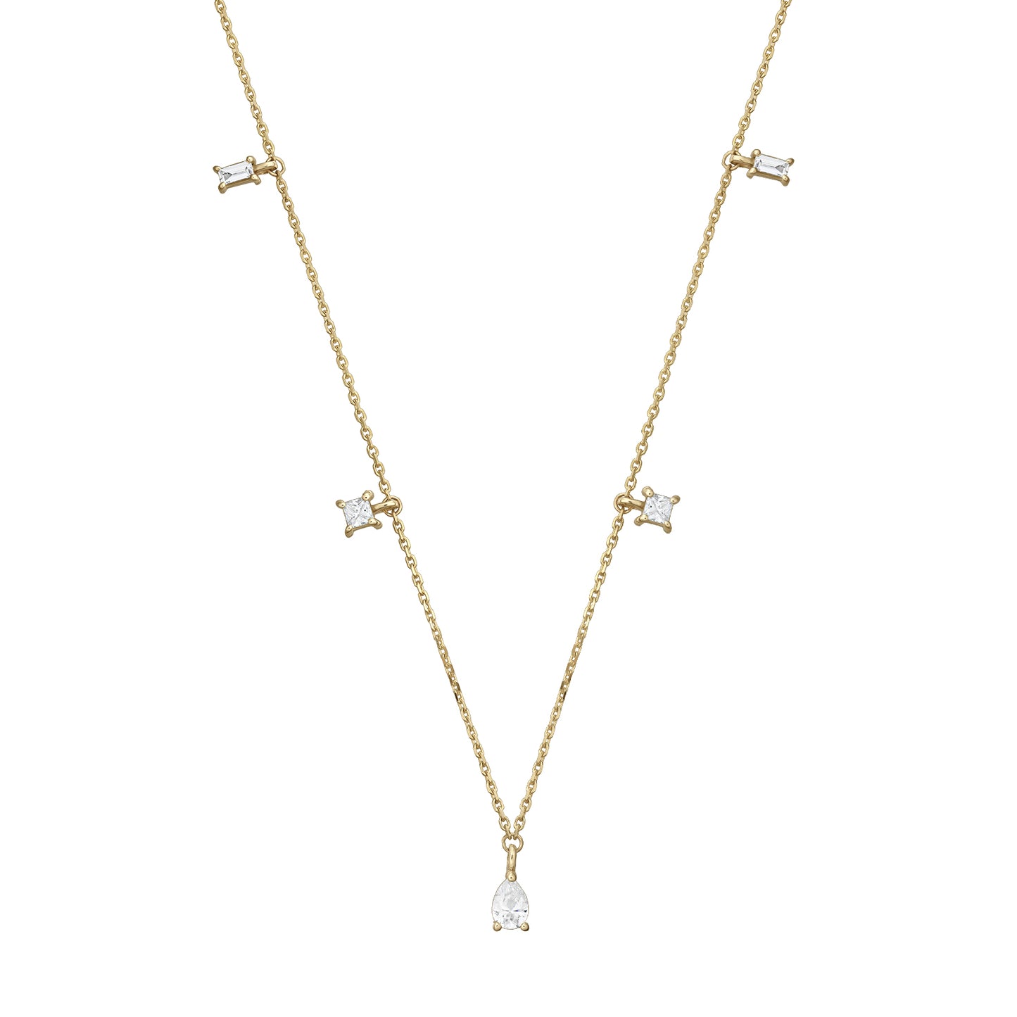 Colier Choker din Aur 14K (585) Flirty cu Diamante 0.35 ct