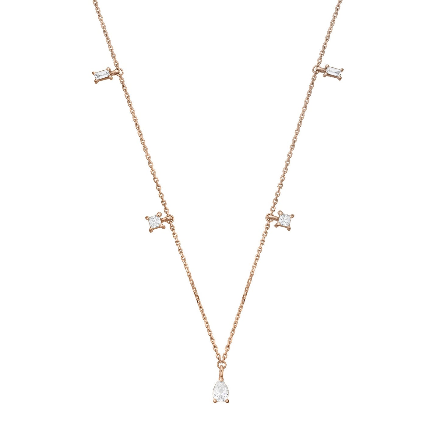 Colier Choker din Aur 14K (585) Flirty cu Diamante 0.35 ct