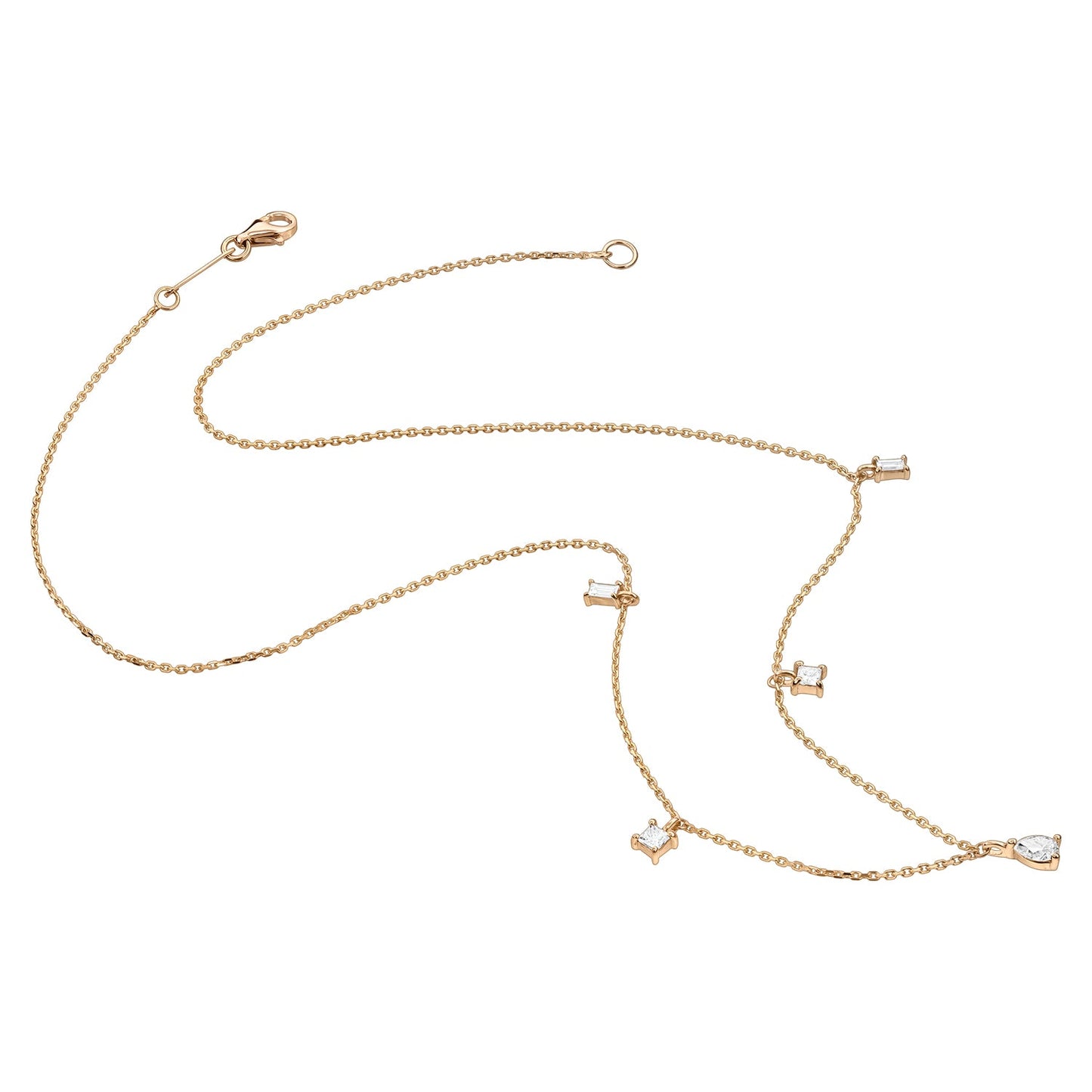 Colier Choker din Aur 14K (585) Flirty cu Diamante 0.35 ct