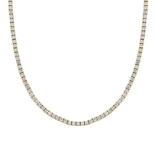 Colier Tennis din Aur 14K (585) cu Diamante 4.55 ct