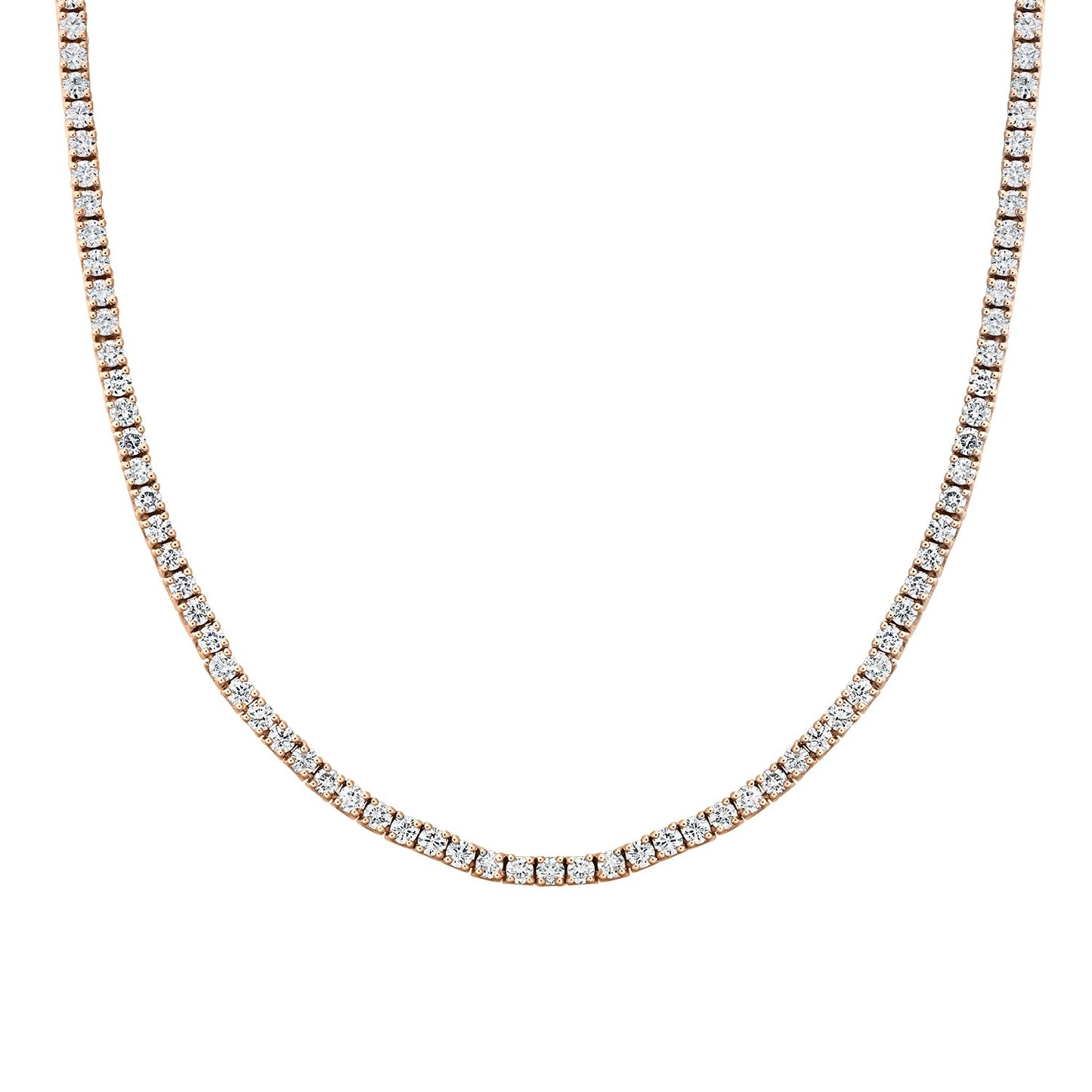 Colier Tennis din Aur 14K (585) cu Diamante 4.55 ct
