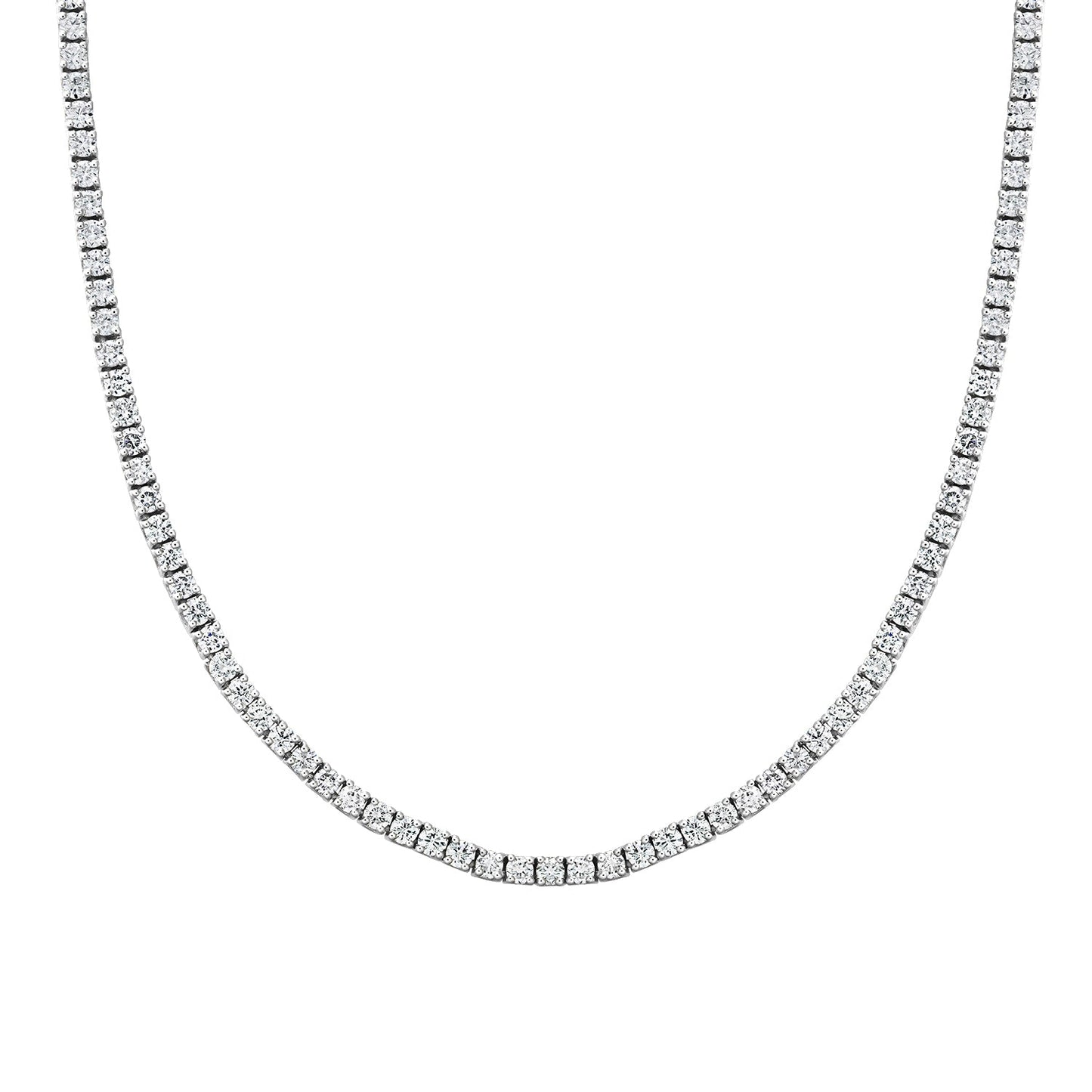 Colier Tennis din Aur 14K (585) cu Diamante 4.55 ct