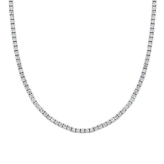 Colier Tennis din Aur 14K (585) cu Diamante 4.55 ct