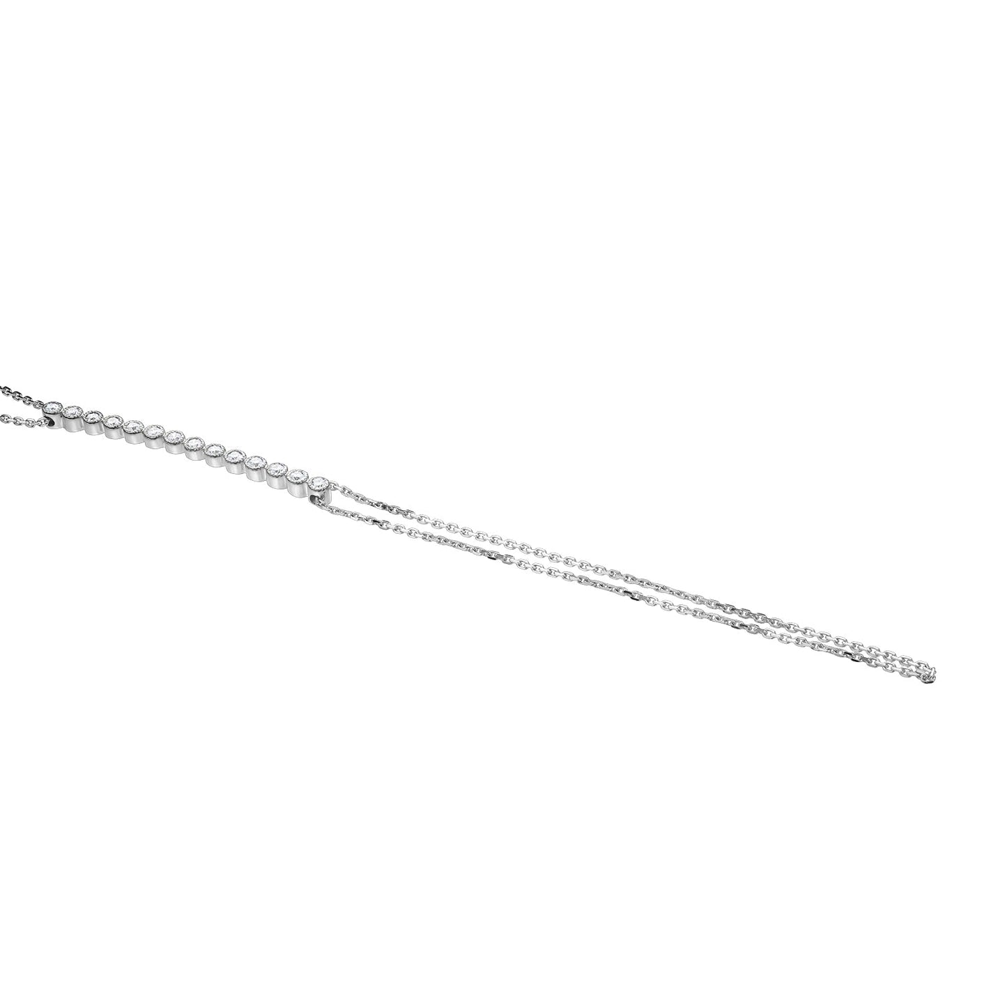 Gold Bracelet 14K (585) Ravish with Diamonds 0.26 ct - White