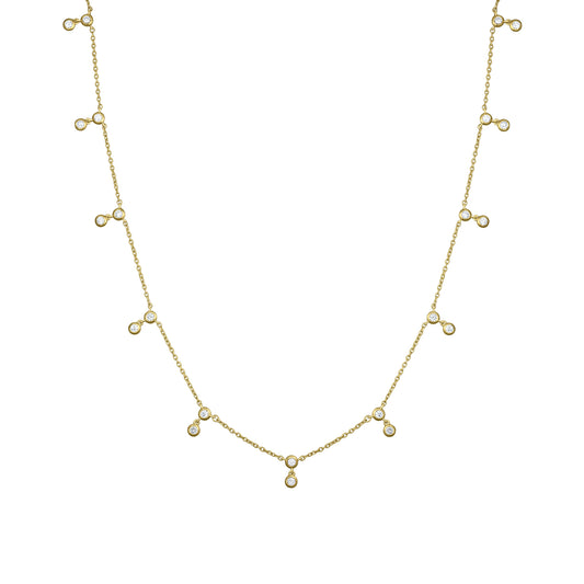 Colier din Aur 14K (585) Eden cu Diamante 0.55 ct