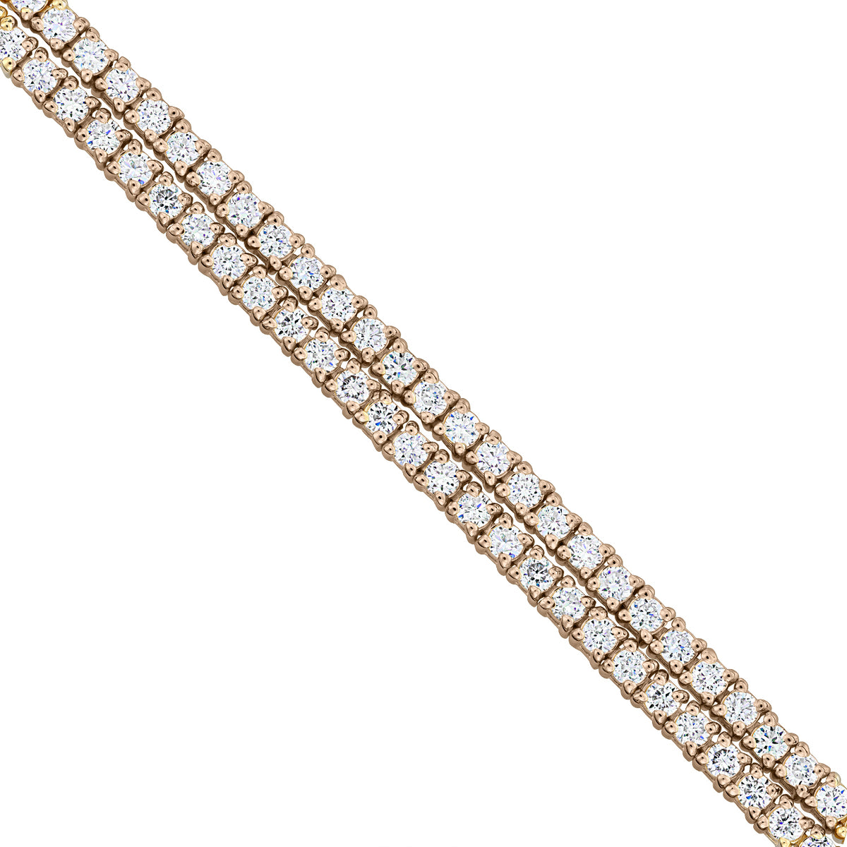 Sereine Eternity Tennis Bracelet 14K rose gold 3.60 ct diamonds