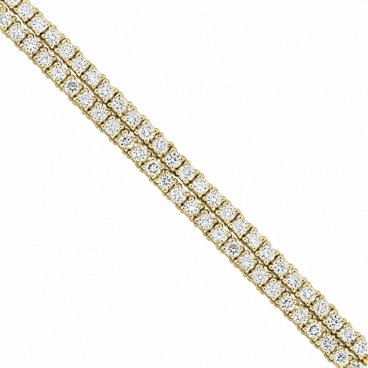 Sereine Eternity Tennis Bracelet 14K yellow gold 3.60 ct diamonds