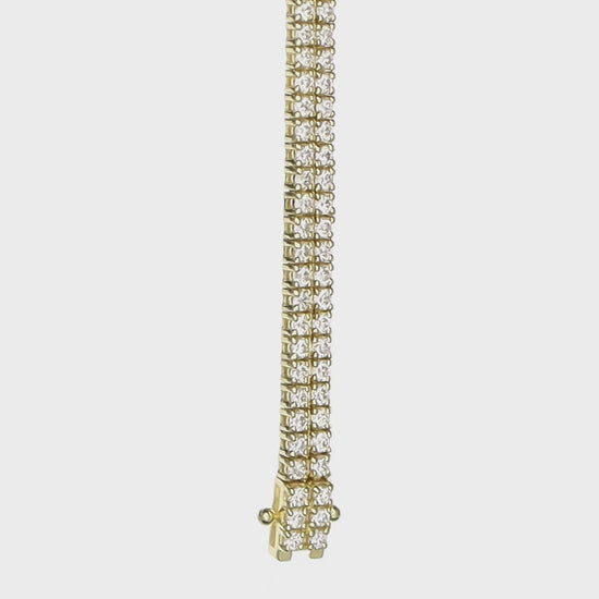 Sereine Eternity Tennis Bracelet 14K yellow gold 3.60 ct diamonds