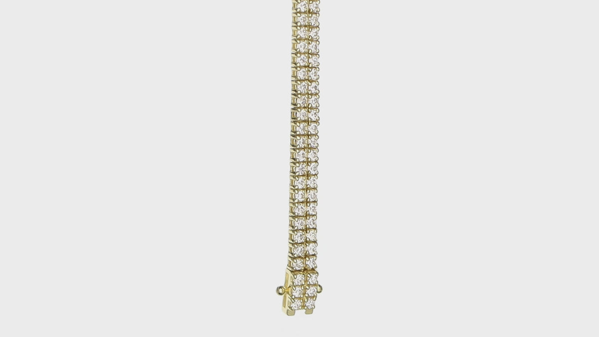 Sereine Eternity Tennis Bracelet 14K yellow gold 3.60 ct diamonds