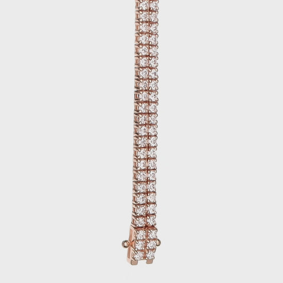 Sereine Eternity Tennis Bracelet 14K rose gold 3.60 ct diamonds