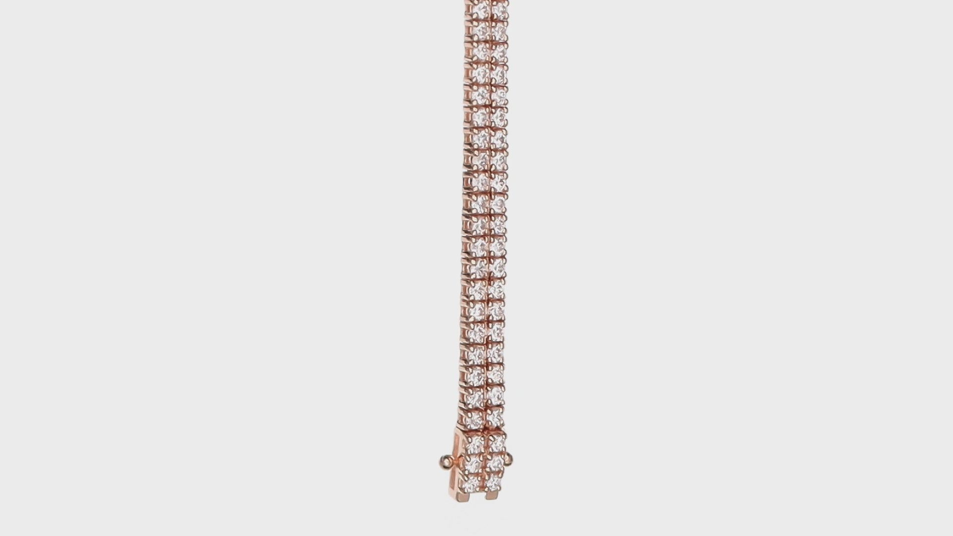 Sereine Eternity Tennis Bracelet 14K rose gold 3.60 ct diamonds
