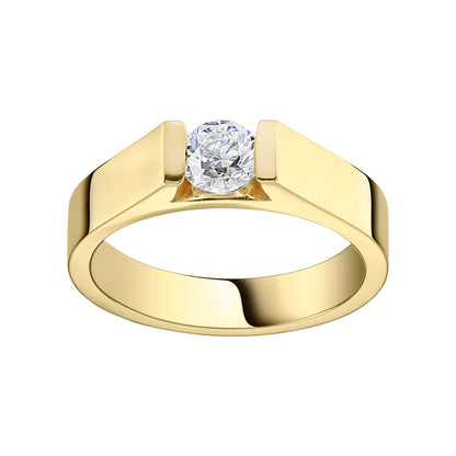 Gold Ring 14K (585) Audacious with Diamonds 0.45 ct - Gold