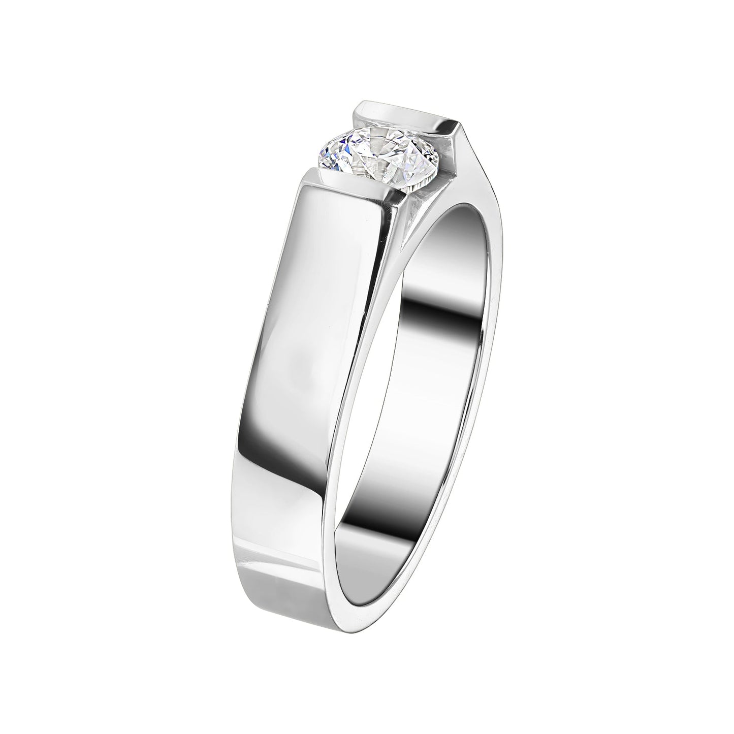 Gold Ring 14K (585) Audacious with Diamonds 0.45 ct - White
