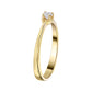 Inel din Aur 14K (585) Sole cu Diamante 0.10 ct