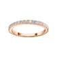 Gold Ring 14K (585) Eternity with Diamonds 0.35 ct - Pink