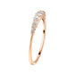 Gold Ring 14K (585) Tresor with Diamonds 0.25 ct - Pink