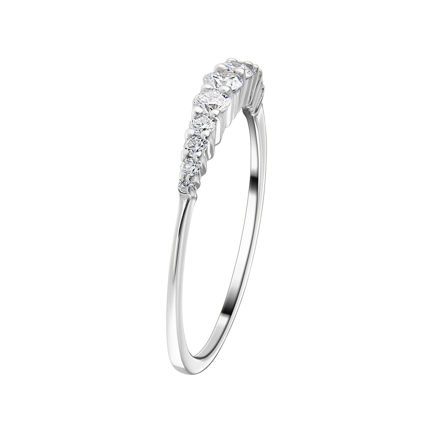 Gold Ring 14K (585) Tresor with Diamonds 0.25 ct - White